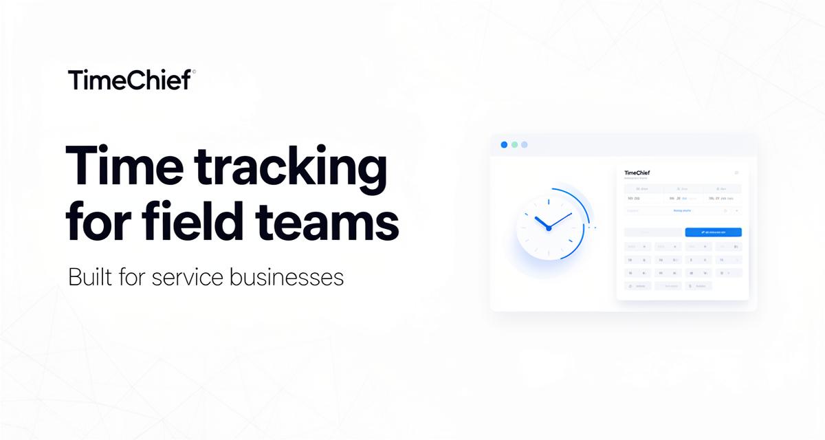 TimeChief | Time tracking for field teams
